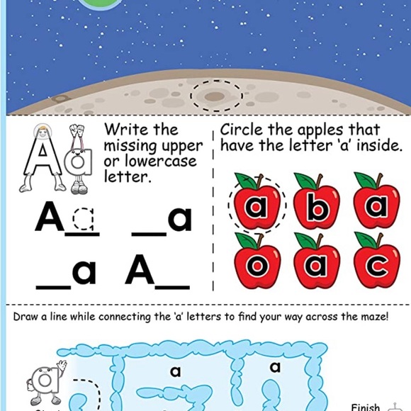 NEW Preschool Prep Workbook letters, numbers, shapes, colors - Picture 4 of 8